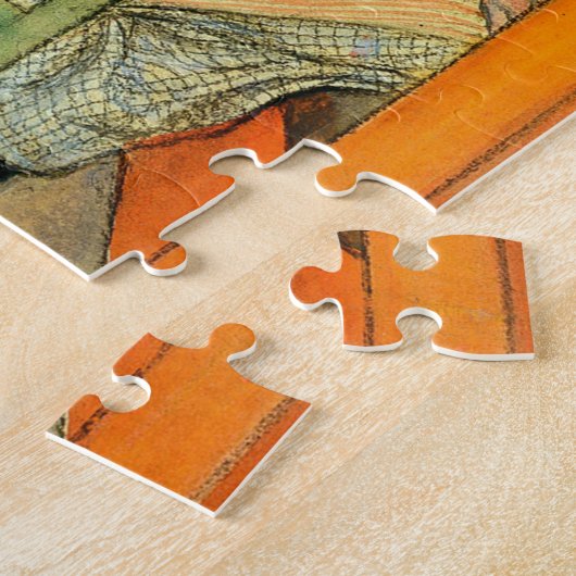 Red Cactus en Lisbeth lezen Carl Larsson Legpuzzel (Zijkant)