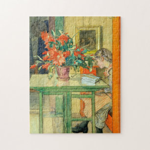 Red Cactus en Lisbeth lezen Carl Larsson Legpuzzel