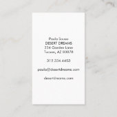 Red Cactus Flower Desert Garden Fotoreizen Visitekaartje (Achterkant)