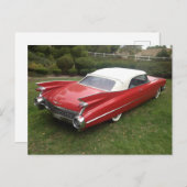 Red Caddy Briefkaart (Voorkant / Achterkant)