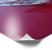 Red Cadillac Flying Woman Hood Ornament Foto Afdruk (Hoek)