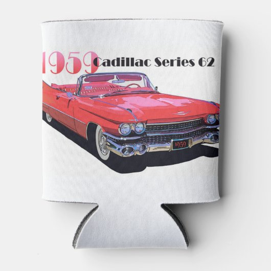 Red Cadillac Series 62 Blikjeskoeler (Voorkant)