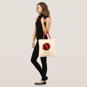 red caduceus medische cadeaus tote bag (Voorkant (model))
