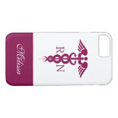 Red Caduceus Nurse Medical Symbool Case-Mate iPhone Case (Achterkant (Horizontaal))