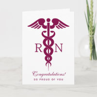 Red Caduceus Nurse Medical Symbool