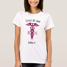 Red Caduceus Nurse Medical Symbool T-shirt