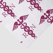 Red Caduceus Nurse Medical Symbool Tissuepapier (Detail)