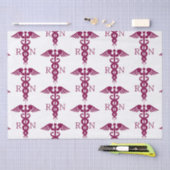 Red Caduceus Nurse Medical Symbool Tissuepapier (Craft)