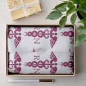 Red Caduceus Nurse Medical Symbool Tissuepapier (Geschenk)