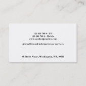 Red caduceus visitekaartje (Achterkant)