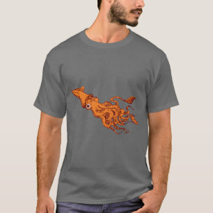 RED CALAMARI T-SHIRT