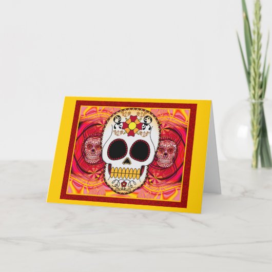 Red Calaveras Kaart (Voorkant)