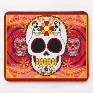 Red Calaveras Mousepad Muismat