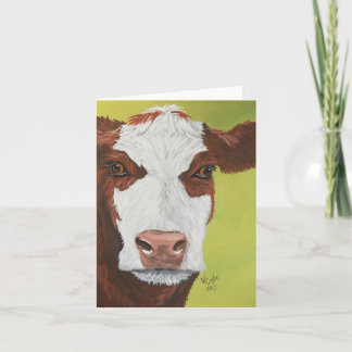 Red Calf Folded Card Aankondiging