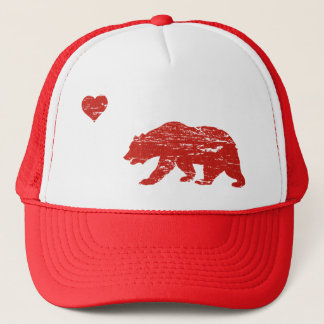  Red California Love Trucker Hat Pet
