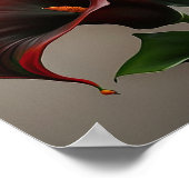 Red Calla Lilies Lily Bloemenkunst Print Poster (Hoek)