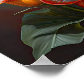 Red Calla Lilies Lily Bloemenkunst Print Poster (Hoek)