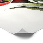 Red Calla Lilies Lily Bloemenkunst Print Poster (Hoek)