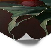 Red Calla Lilies Lily Bloemenkunst Print Poster (Hoek)