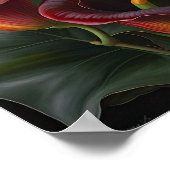 Red Calla Lilies Lily Bloemenkunst Print Poster (Hoek)