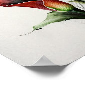 Red Calla Lilies Lily Bloemenkunst Print Poster (Hoek)