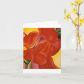 Red Calla van Georgia O'Keeffe, Kaart (Gele Bloem)