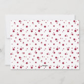 Red Calligraphy Merry kerstfotokaarten Feestdagenkaart (Achterkant)