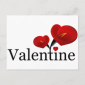 Red Cally Lilly Valentijn Briefkaart (Voorkant)