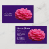 Red Camelia - Deep Paars 330066 Visitekaartje (Voorkant / Achterkant)