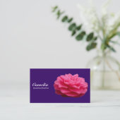 Red Camelia - Deep Paars 330066 Visitekaartje (Staand voorkant)