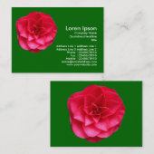Red Camelia - Grass Green Visitekaartje (Voorkant / Achterkant)
