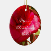 Red Camelia Persoonlijke versiering Keramisch Ornament (Rechts)