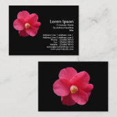 Red Camelia - zwart Visitekaartje (Voorkant / Achterkant)