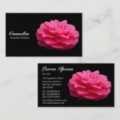 Red Camelia - zwart Visitekaartje (Voorkant / Achterkant)