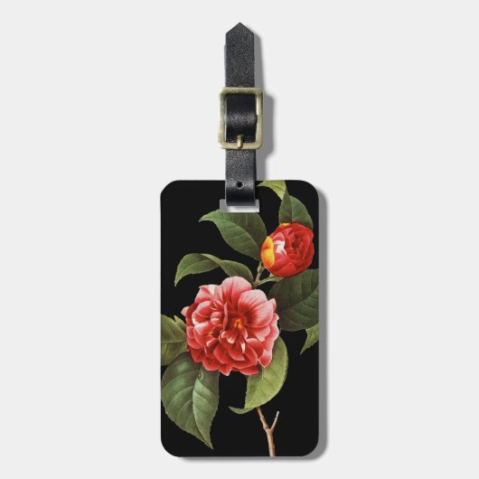 Red Camellia, 1833 Bagagelabel (Voorkant verticaal)