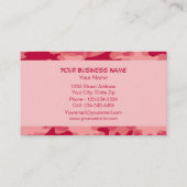 Red Camo Camouflage Name Persoonlijk Visitekaartje (Achterkant)