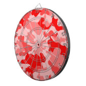 Red Camo Dartboard Dartbord (Voorkant Rechts)