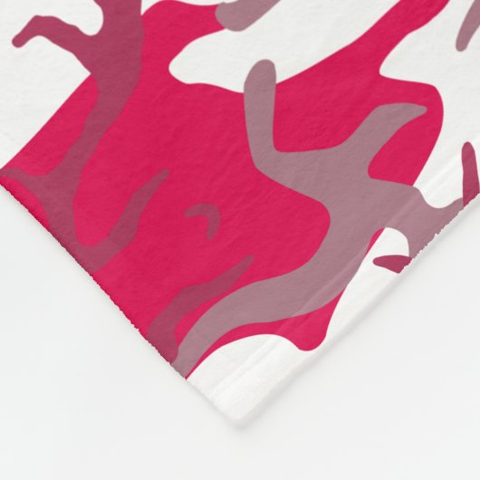 Red Camo Fleece Deken (Hoek)
