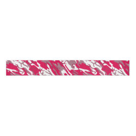 Red Camo Grosgrain Lint