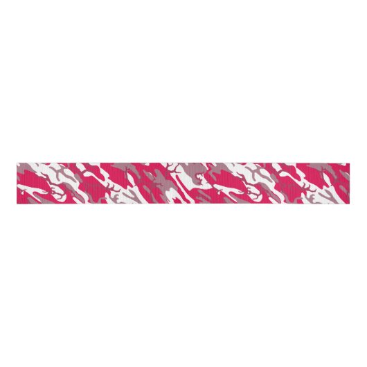 Red Camo Grosgrain Lint (Voorkant)