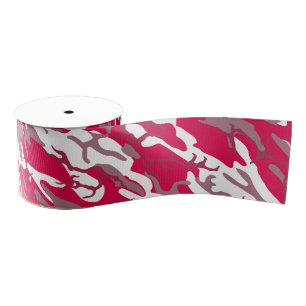 Red Camo Grosgrain Lint