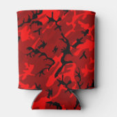 Red Camo Pattern Blikjeskoeler (Achterkant)