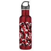 Red Camo Steel 24 oz. waterfles Waterfles (Voorkant)