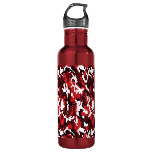 Red Camo Steel 24 oz. waterfles Waterfles