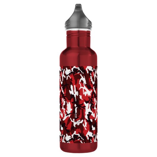 Red Camo Steel 24 oz. waterfles Waterfles (Rechts)