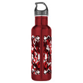 Red Camo Steel 24 oz. waterfles Waterfles (Achterkant)