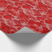 Red Camo Wrapping Paper Cadeaupapier (Hoek)