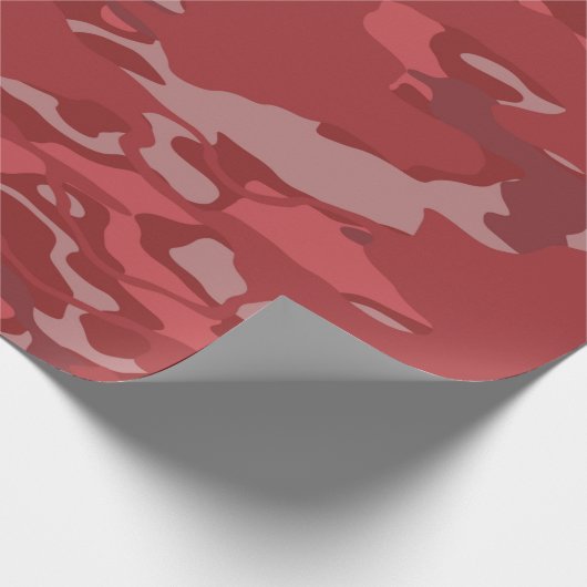 Red Camo Wrapping Paper Cadeaupapier (Hoek)