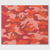 Red Camouflage Cadeaupapier (Vlak)