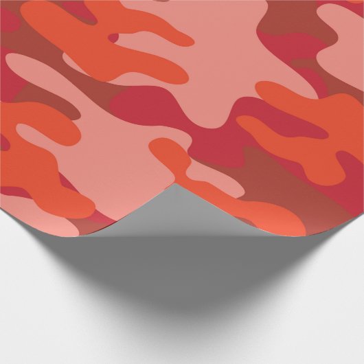 Red Camouflage Cadeaupapier (Hoek)